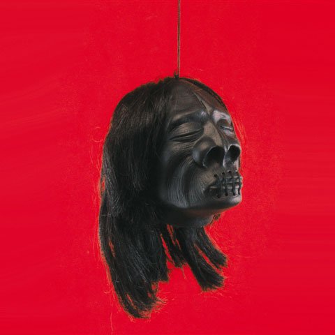 Loftus Mini Shrunken Head Hanging Halloween 3' Decoration Prop, Black