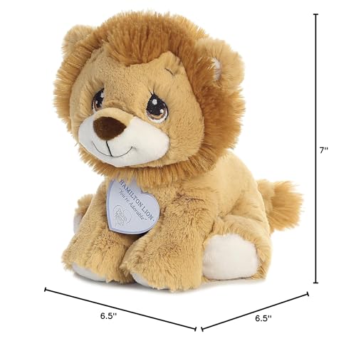 Aurora® Inspirational Precious Moments™ Hamilton Lion Stuffed Animal - Cherished Memories - Enduring Comfort - Brown 8.5 Inches