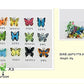 Smilersmile 12Pcs Plastic Butterflies Toy Butterfly Action Figures Art Decoration Removable Reusable For Cake Topper (Butterfly)