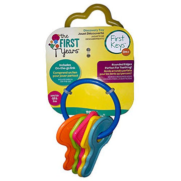 The First Years First Keys Baby Toy, Multi-Color, 1 Count - Infant Developmental Toy for Sensory Play and Motor Skills
