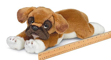 Bearington Roscoe Boxer Plush Stuffed Animal Puppy Dog, 15 Inch