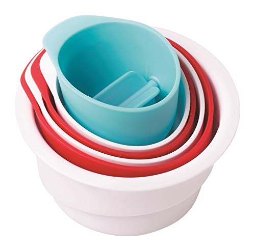 Ubbi Lighthouse Stacking Cups Bath Toys, Includes 6 Cups, Toddler Bathtub Toys, Dishwasher Safe Toddler Toys