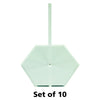 LITKO Acrylic Flight Stands | Hexagon | 3mm Clear Hexagonal Flight Base with Flight Peg (4-inch)