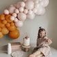 Boho Balloon Garland Arch Kit - Small Diy Orange Balloons Garland, Neutral Balloon For Birthday Baby Shower Decoration