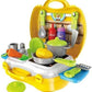 RPC99 Suitcase Kitchen Set Fun Loving Toy for Girls| Pretend Play Toys for Kids (Yellow) (3+ Years) (NonToxic Plastic)