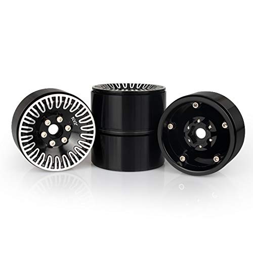 KYX Racing Aluminum Alloy 1.9'' Wheel Rims Upgrades Parts Accessories for RC Crawler Car Axial SCX10 II 90046 Capra UTB TRX4 D90