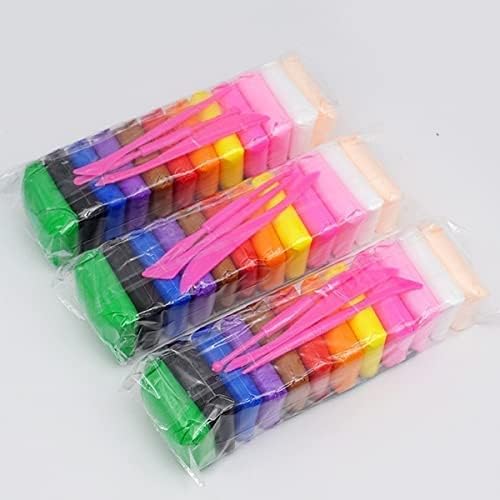 Mindfit Pack Of 3 UltraLight Creative Art And Craft Air Dry Super Clay With Carving Molding Tools Kit For Girls And Boys; Kids 