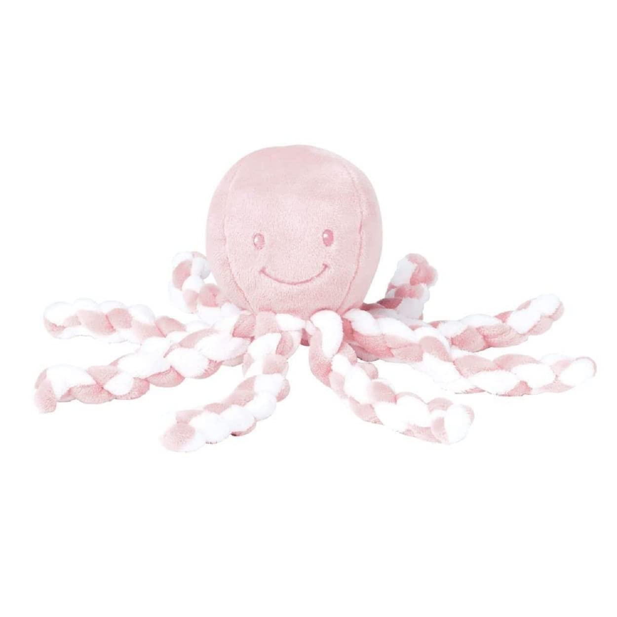 Nattou Lapidou - Piu Piu Octopus Plush Toy For Newborn Babies, Comforting, Soothes For Sleep - Light Pink & White