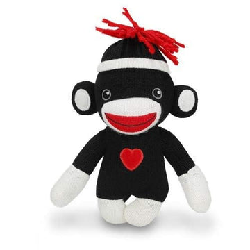 Plushland Adorable Sock Monkey, The Original Traditional Hand Knitted Stuffed Animal Toy Gift-For Teens, Girls And Boys Baby Dol