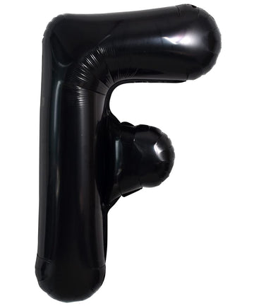 Toniful 40 Inch Large Black F Letter Balloons Jumbo Helium Balloons,Foil Mylar Big Alphabet Balloons For Birthday Party Annivers