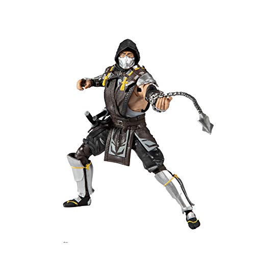 McFarlane Toys Mortal Kombat Scorpion Action Figure, 7" Plastic, Model 11038-8, The Shadow Skin Variant