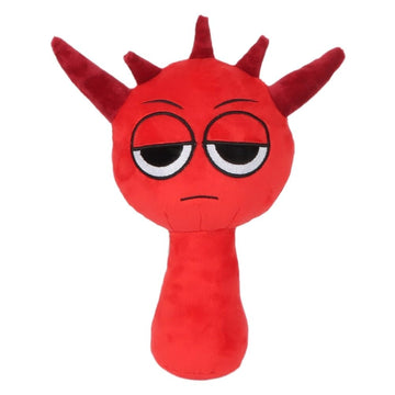Sprunki Plush, 10'' Cute Red Raddy Plushies Toy For Fans Gift, Soft Stuffed Figuer Doll For Kids Adults, Birthday Christmas Choi