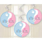Unique, Gender Reveal Hanging Decorations, 26 Inches, Party Supplies - Pack of 3