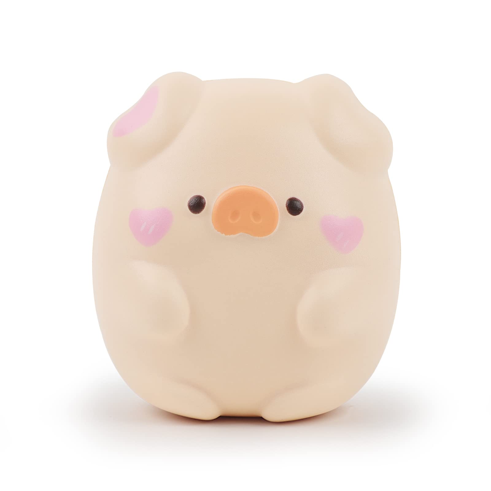 Anboor 4.3'' Squishies Toy Shy Pig Kawaii Soft Squishies Animals Toy Slow Rised Squeeze Piggy Squish Stress Relief For Kid Adult