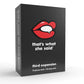 That's What She Said Game - Third Expansion, Cardstock, White, Model 91540