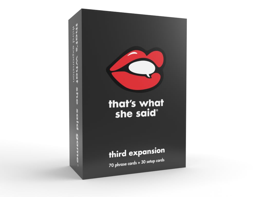 That's What She Said Game - Third Expansion, Cardstock, White, Model 91540