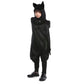 Superhero Dress Up Costumes Cosplay Bat Cape With Hat For Kids Boys Girls Halloween Superhero Theme Party Favors Color Black 3-6 Years Old