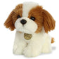 Aurora® Adorable Miyoni® Tots Shih Tzu Pup Stuffed Animal - Lifelike Detail - Cherished Companionship - Brown 11 Inches