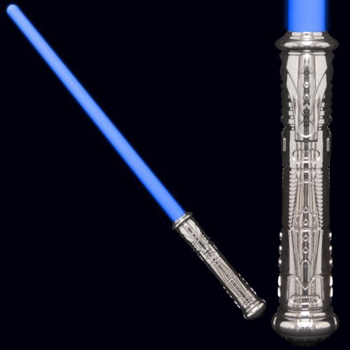 FlashingBlinkyLights LED Light Up Futuristic Saber decorative replica blade Toy Weapon with Motion Activated Sound (2-Pack)