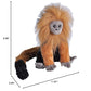 WILD REPUBLIC Golden Lion Tamarin Cuddlekins Stuffed Animal, 12 inches, Made from Recycled Materials, Plush Toy for Kids