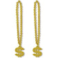 Gold Chain Beads W/ $  Medallion