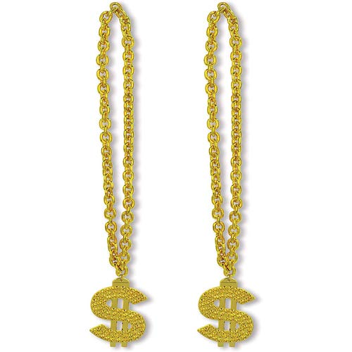 Gold Chain Beads W/ $  Medallion