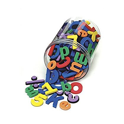 Chenille Kraft 4357 Wonderfoam Magnetic Alphabet Letters, Assorted Colors. 105/Pack