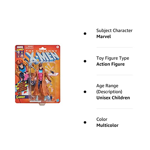 Marvel Legends 6' Retro Collection Gambit Figure Exclusive