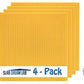 Slabdreamlab 12'X12' Baseplate For All Major Building Bricks And Blocks (Yellow, 4-Pack)