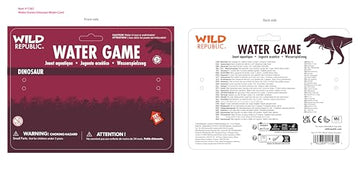 Wild Republic Water Games Dinosaur, Sensory Toys, Kids Gifts, Hand Held Toys, Party Favors, 6, Multicolor