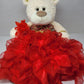 Kinnex Collections Since 1997 20'' Quince Anos Quinceanera Last Doll Teddy Bear With Dress (Centerpiece) ~ Arc16831-14R (Red)