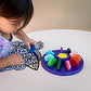 Djeco Little Colors 12 Flower Shape (39005), Multicolor, Count (Pack of 1)