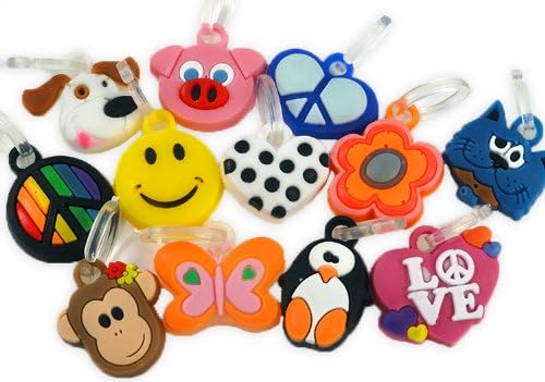 12 Pack of Charms For Rubberband Loom Bracelets
