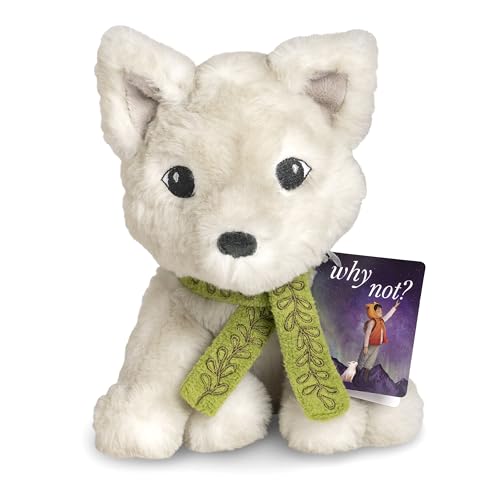 Compendium - An Adorable Stuffed Arctic Fox Plush, Companion To The Book Why Not?, 5.25'' L X 5.75'' W X 8'' H
