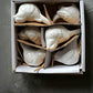 Set Of 6 White Ceramic Birds