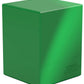 Ultimate Guard Boulder Solid 100+, Deck Case For 100 Double-Sleeved Tcg Cards, Green, Secure & Durable Storage For Trading Card
