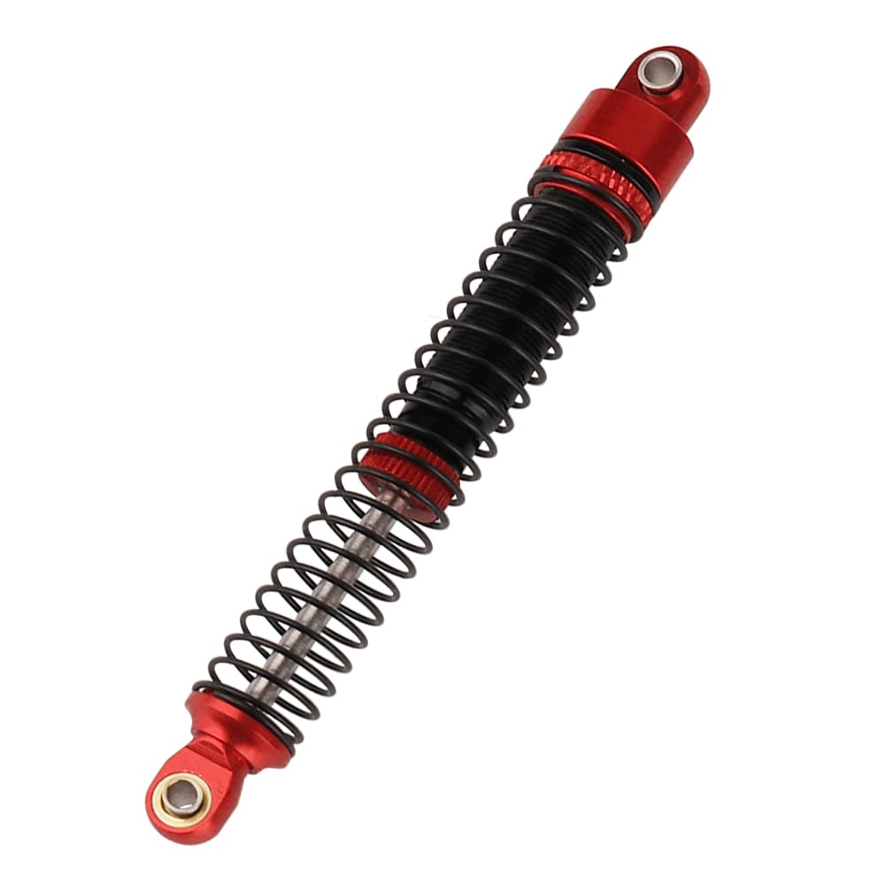 Pothyes 78Mm Aluminum Long Threaded Shocks Absorbers Oil Damper For 1/18 Rc Crawler Trx4M Trx-4M Kupgrade Parts (Red)