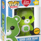 Funko Pop! Animation: Care Bears - Good Luck Bear Glitter Chase Vinyl Figure (Includes Compatible Pop Box Protector Case)