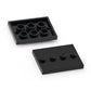 Feleph 60Pcs Plates Parts Tile Modified 3X4 With 4 Studs In Center Black Compatible With Figure Display Base Collector Series Pack Set 88646