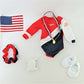 American Fashion World Super Fun Gymnastic For 18-Inch Dolls| 5 Piece Set | Premium Quality & Trendy Design | Dolls Clothes | Outfit Fashions For Dolls For Popular Brands