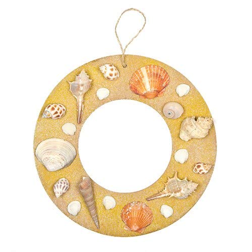 Baker Ross AF903 Hanging Round Craft Wreaths - Pack of 10, Creative Christmas Art and Craft Supplies for Kids to Personalise and