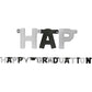 Amscan Happy Graduation Large Foil Letter Banner, 8 1/3 x 6 1/2, 1 Pc