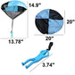 Toys+ 2 Pack Tangle Free tossing Parachute Men with Large 20 Parachutes! Blue  Orange  Pink and Yellow for Kids and Children Parachute Man