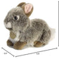 Aurora® Adorable Miyoni® Tots Baby Bunny Stuffed Animal - Lifelike Detail - Cherished Companionship - Gray 7 Inches