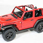 2018 Jeep Wrangler Rubicon No Top Red - Kinsmart P/B
