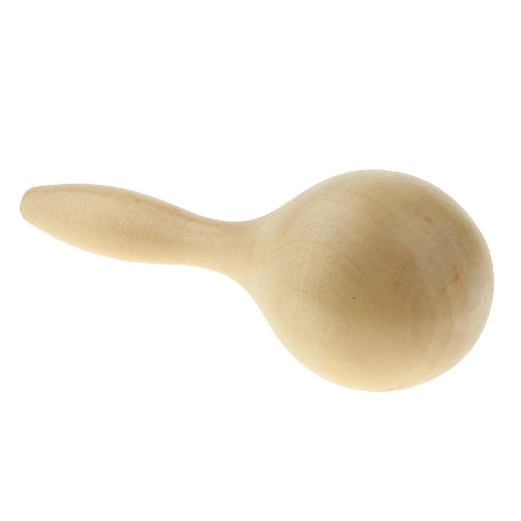 Club Bollywood Wooden Sand Hammer Maraca Shaker Toy Musical Instrument Kids Hand Percussion|Baby | Toys For Baby | Developmental