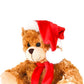 Plushland Adorable Soft and Hairy Santa Teddy Bear  Stuffed Animal Holiday Toys Christmas Accessories C A Perfect Toy Gift for Kids (New 11 Inches  Xmas Mocha Bear)