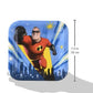 Amscan Disney/Pixar Incredibles 2 Square Paper Plates - 7 - Multicolor - Pack of 8