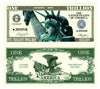Trillion Dollar Novelty Bill With Bill Protector