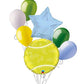 7 pc Tennis Ball Balloon Bouquet Party Decoration Happy Birthday Father Court